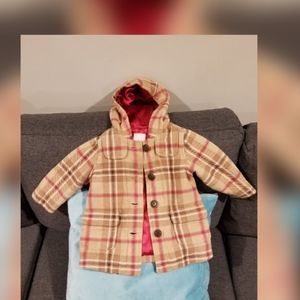 Old Navy Plaid Jacket with Hood